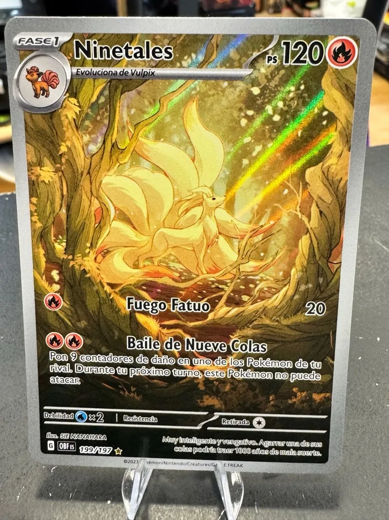 Ninetales 199/197 Pokémon Carta Española