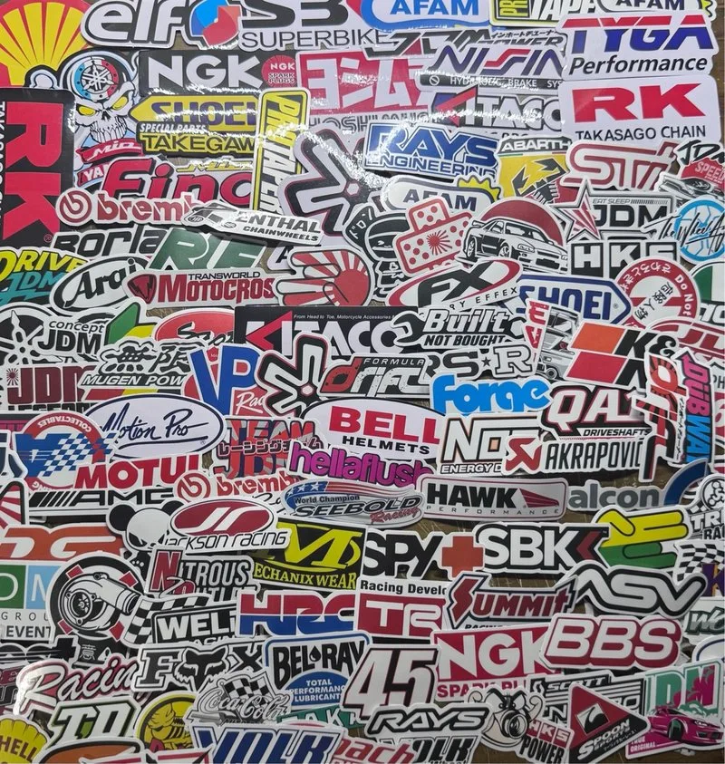 120 Pegatinas Racing Coches y Motos