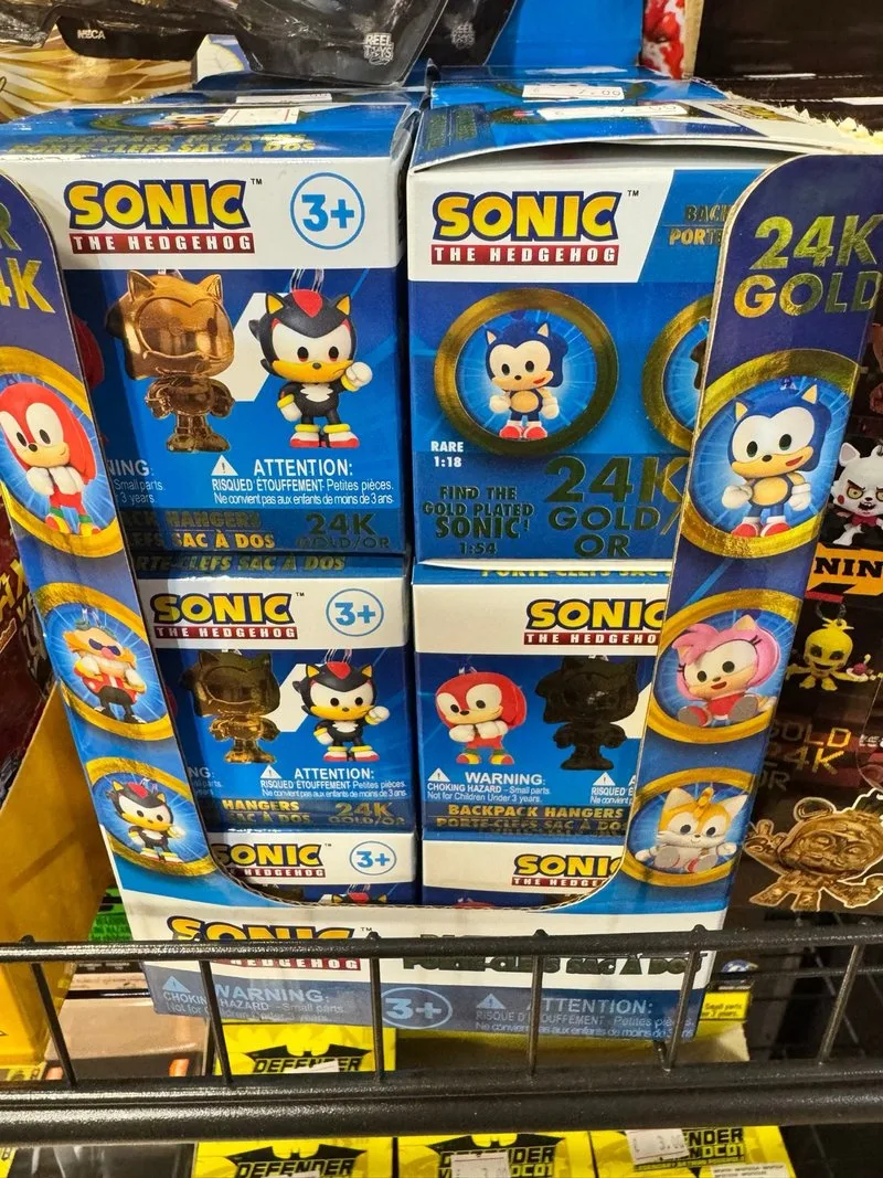 Colgante Sonic para mochilas modelos aleatorios