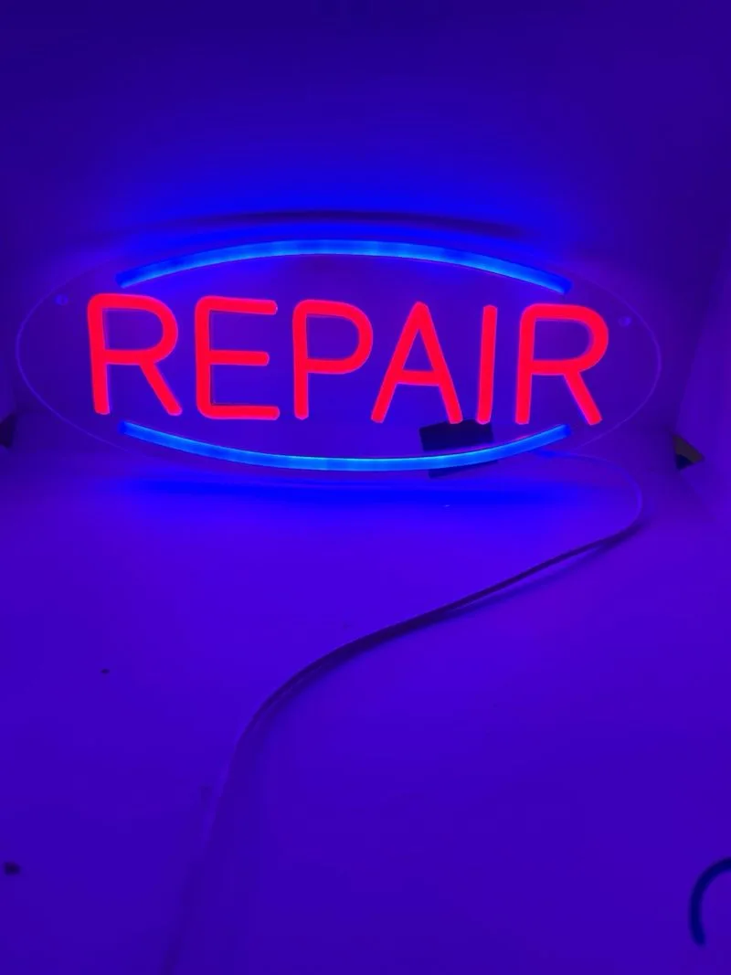 Letrero neón Led Moderno Repair