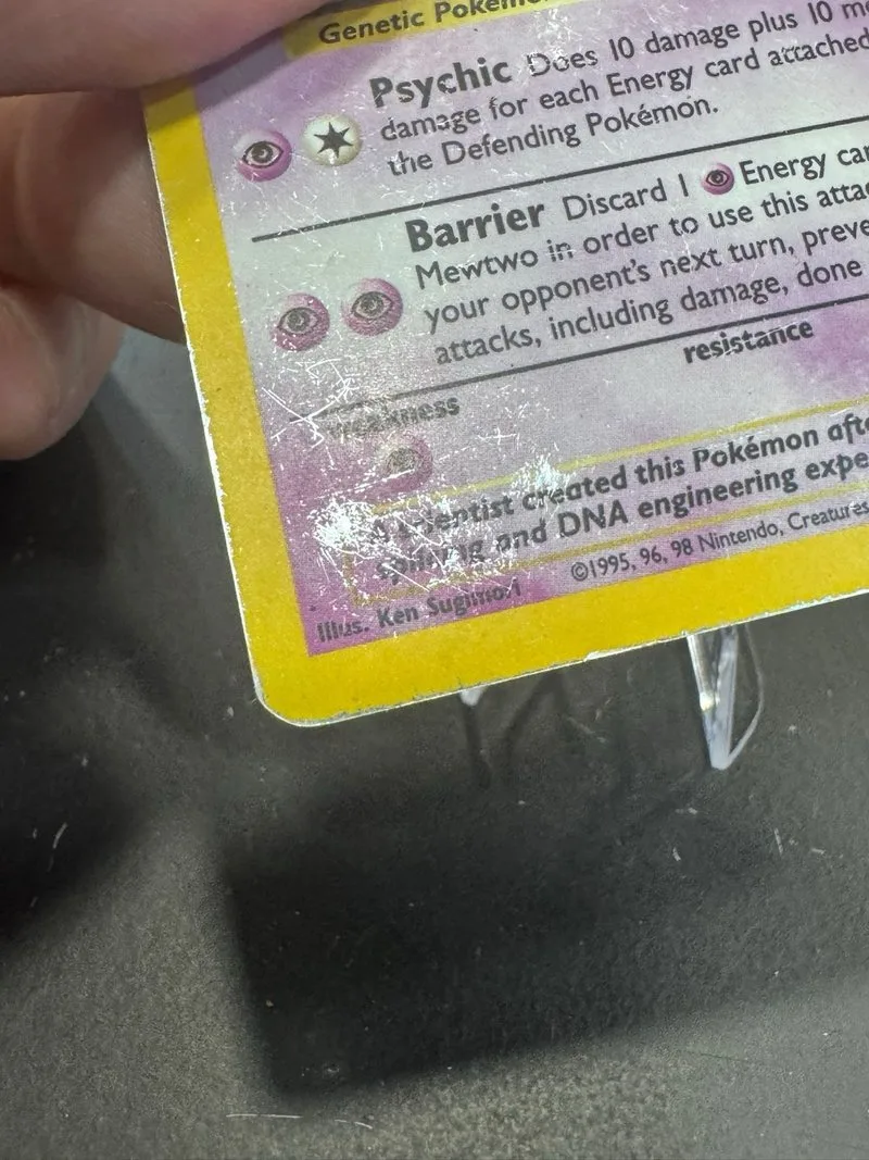 Mewtwo 10/102 TCG Base Set Holo 1999 Eng