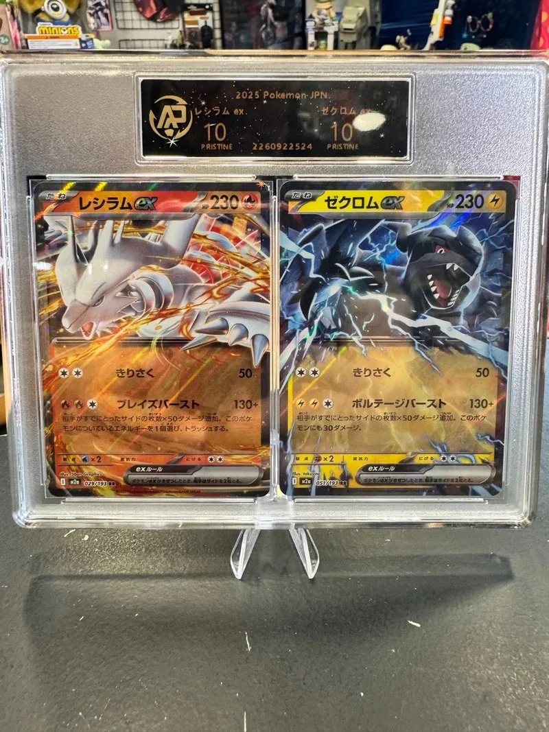 Pokemon JPN Reshiram y Zekrom Grado 10