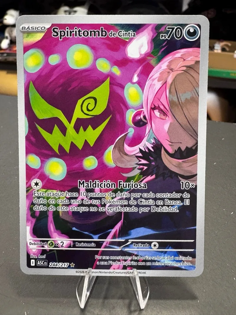 Pokémon Spiritomb de Cynthia 244/217 Heroes Esp