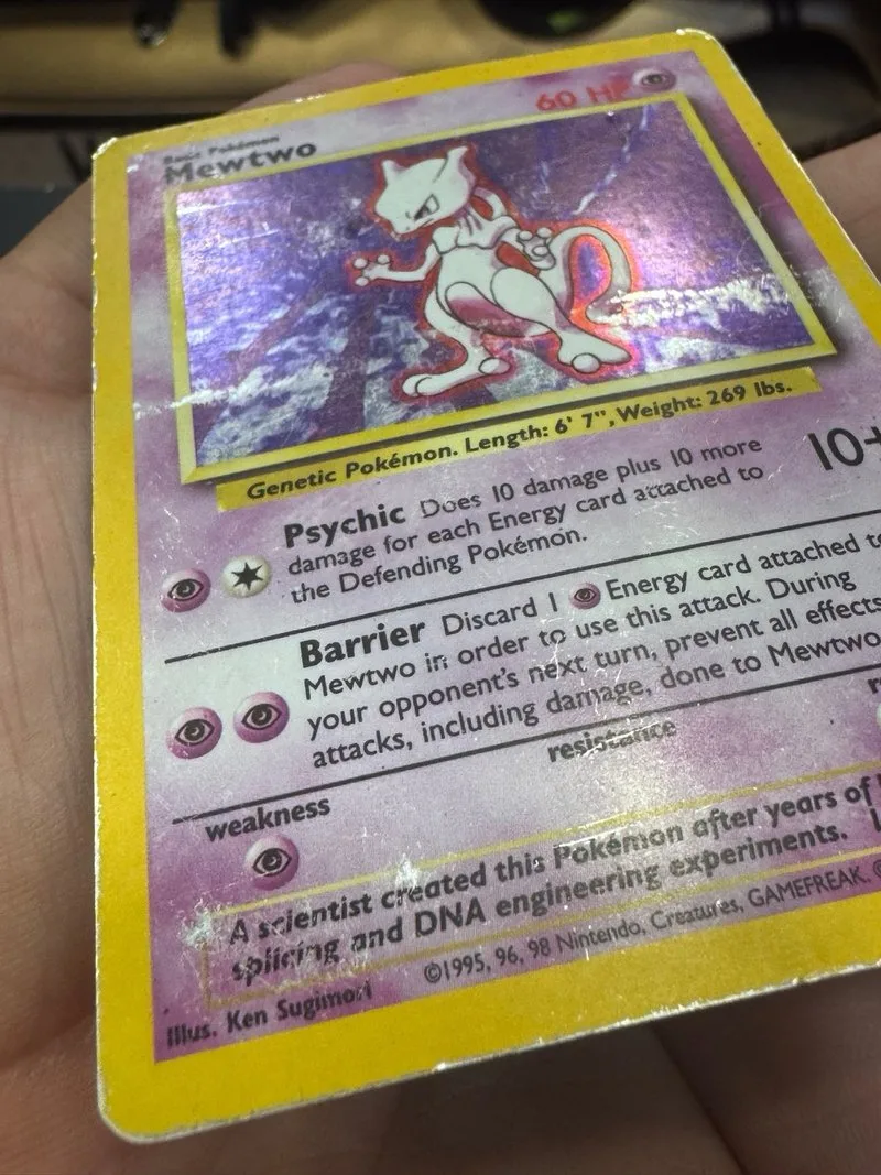 Mewtwo 10/102 TCG Base Set Holo 1999 Eng