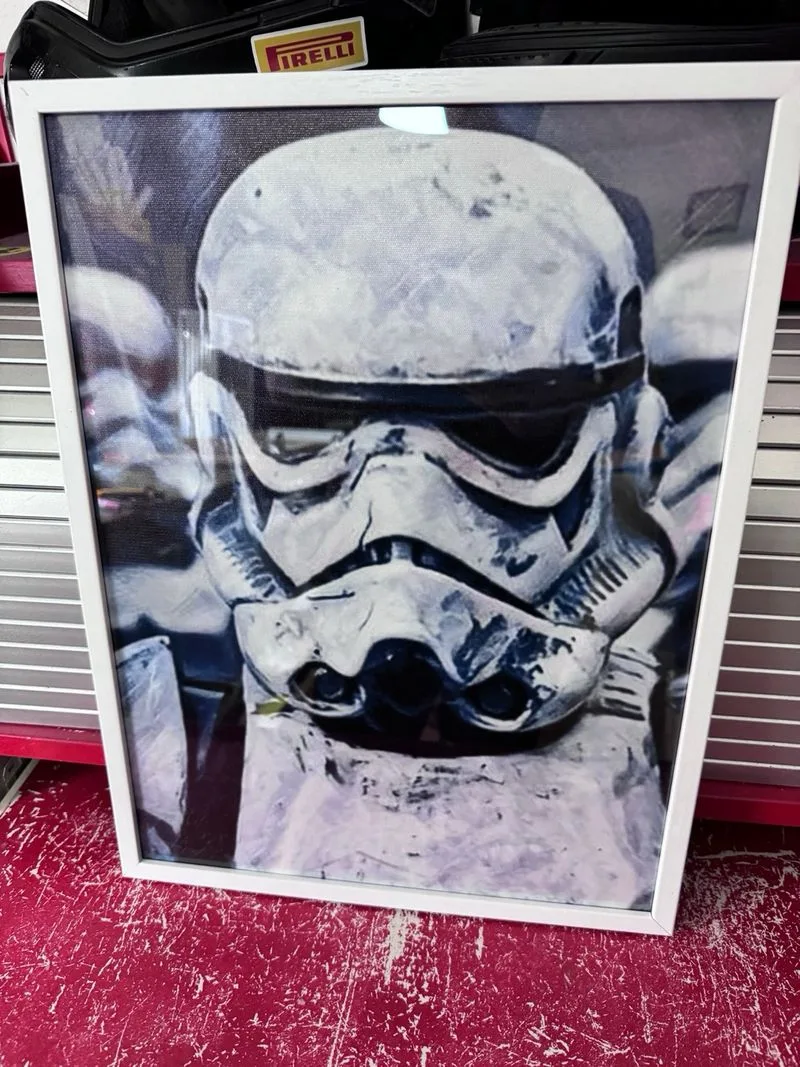 Star Wars Soldado de asalto lienzo enmarcado