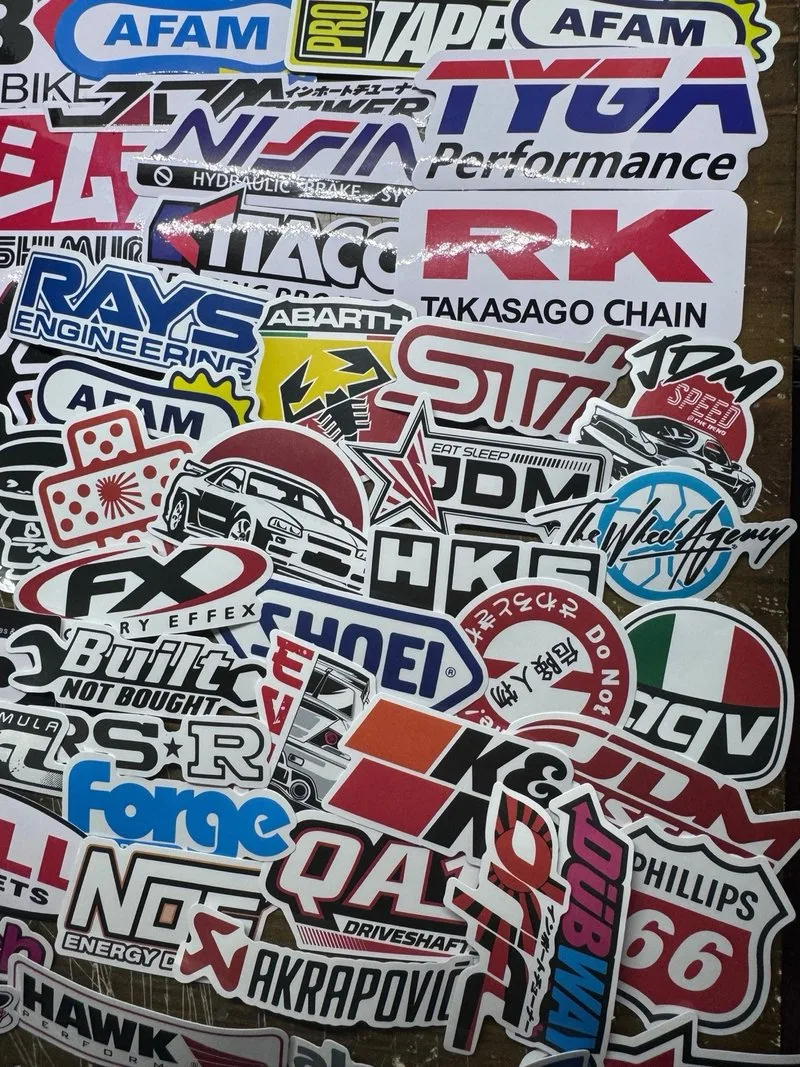 120 Pegatinas Racing Coches y Motos