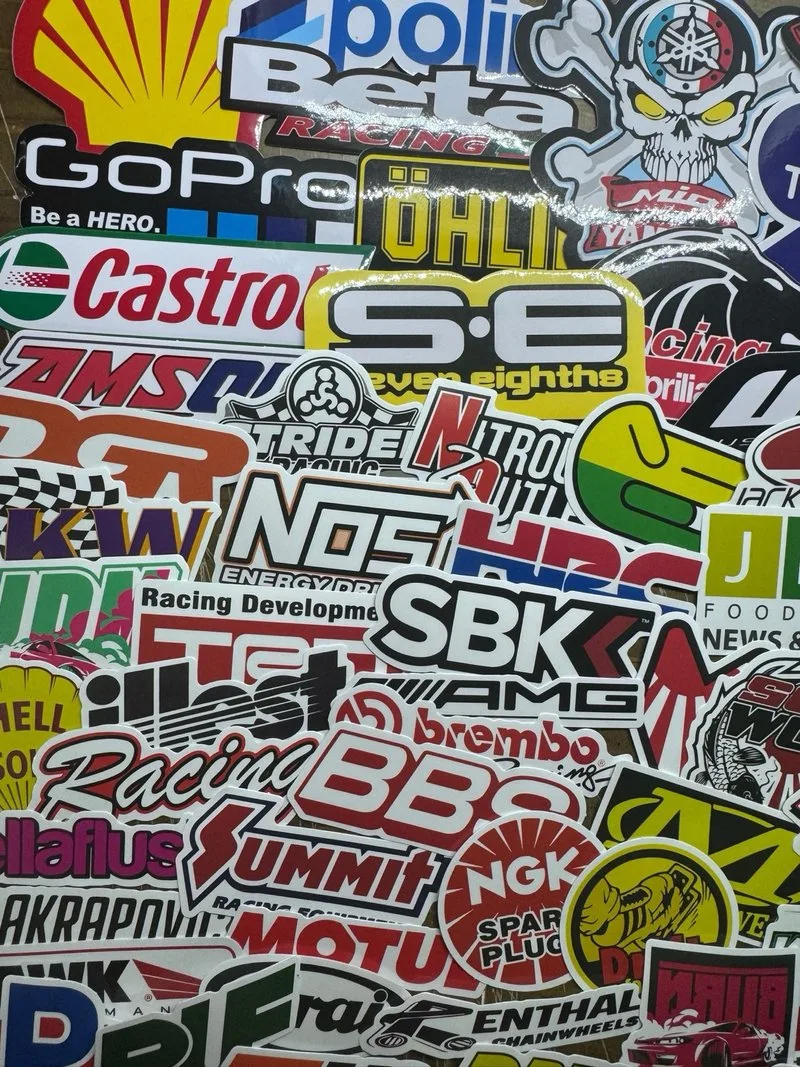 120 Pegatinas Racing Coches y Motos
