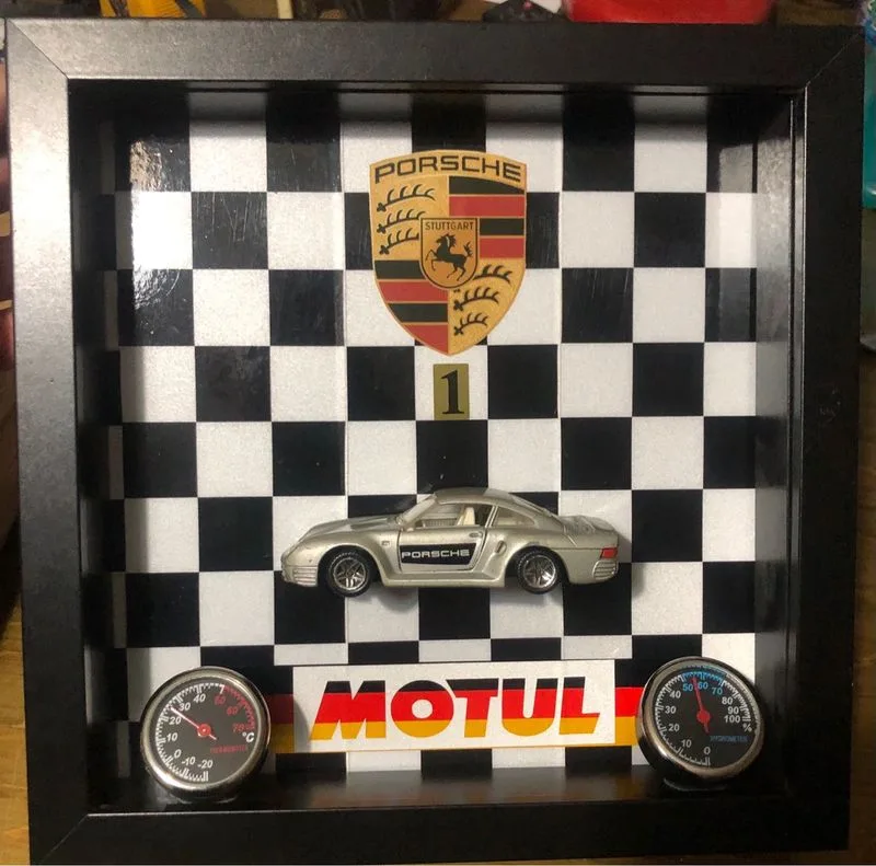 Cuadro creatividad Porsche 956 termometro