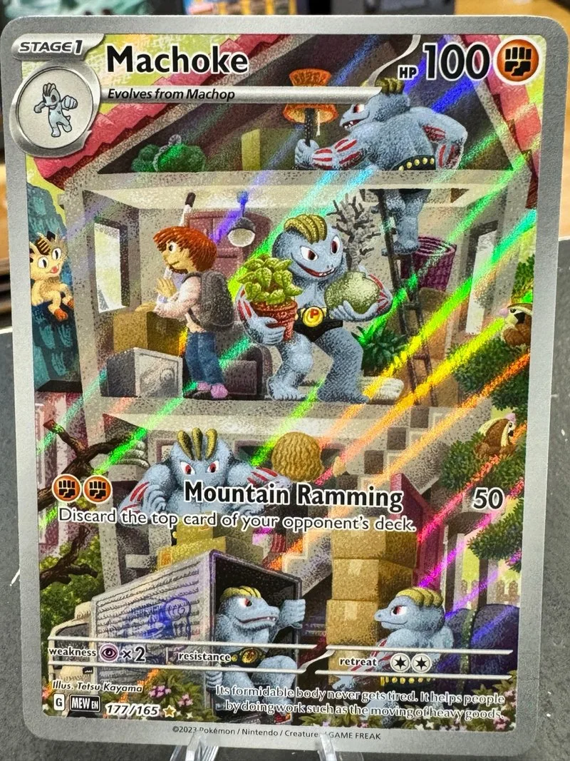 Carta Pokémon Machoke 177/165 Art Rare 🇪🇸
