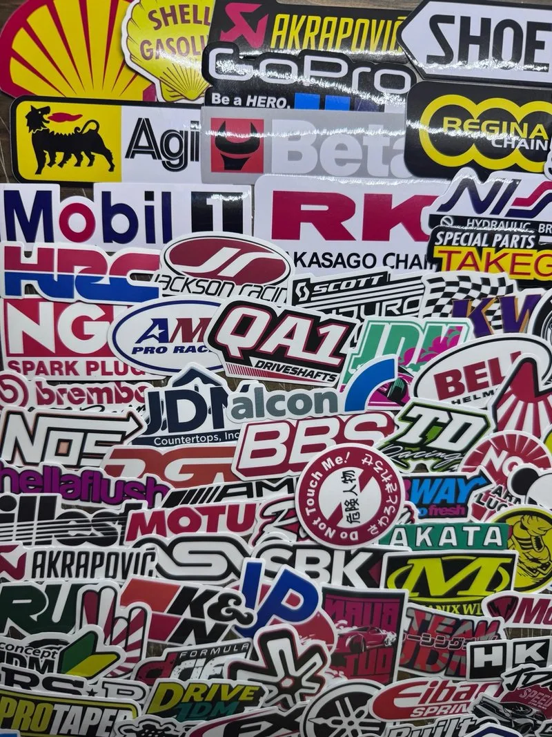 121 Pegatinas Racing Coches Motos Casco