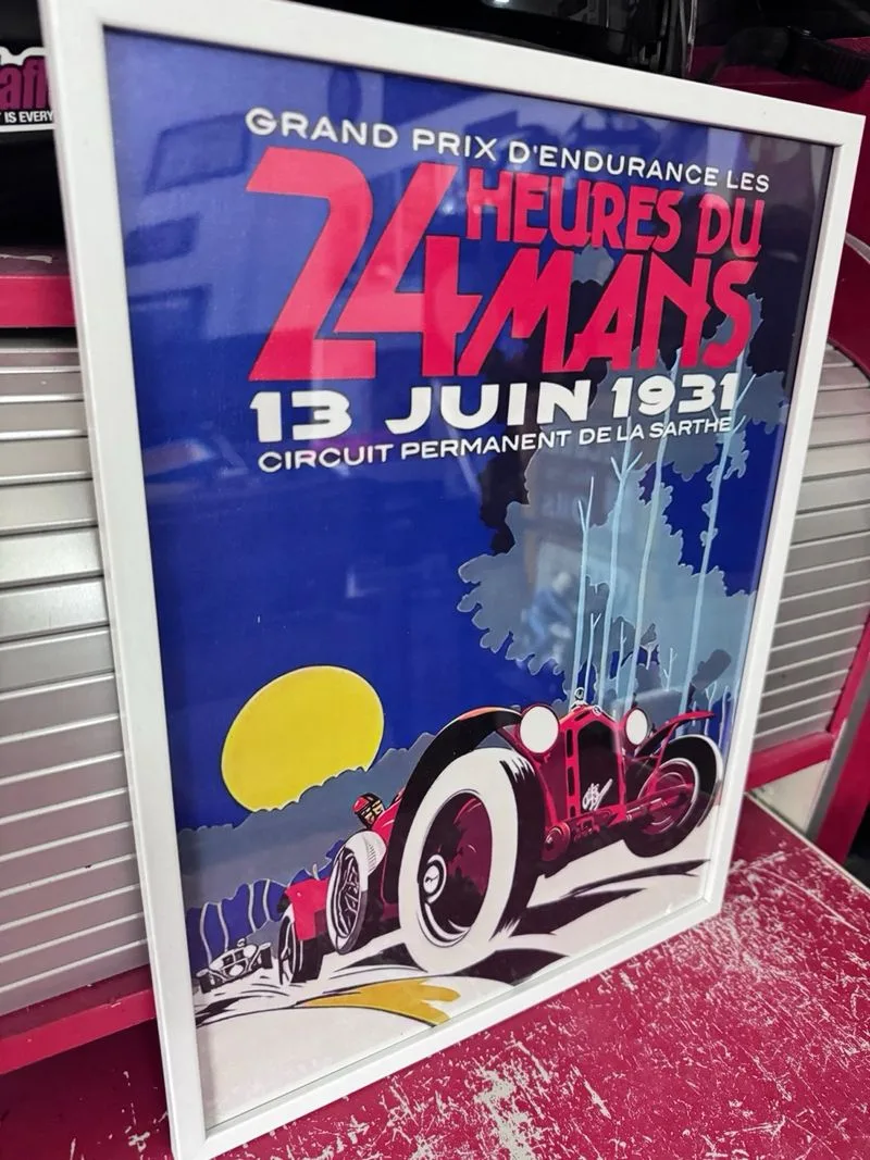 24 Horas de le mans 1931 lienzo enmarcado