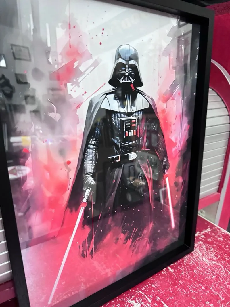 Lienzo enmarcado Dath Vader Star Wars tipo Oleo