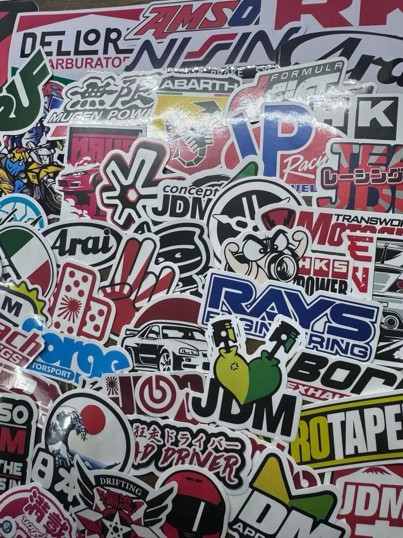 124 Pegatinas JDM Racing Coches y Motos