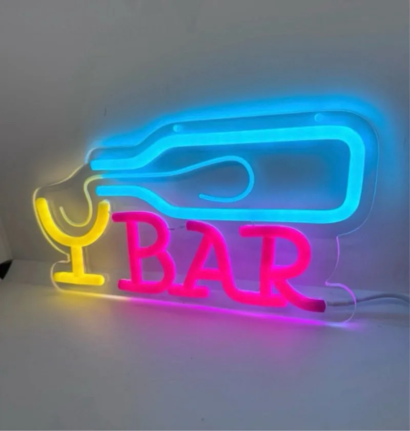 Cartel LED Neón Bar Moderno