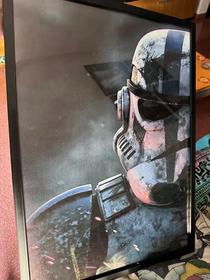 Star Wars Clone wars Poster de 50x70 enmarcado