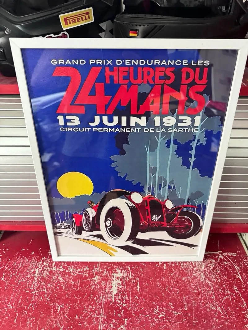 24 Horas de le mans 1931 lienzo enmarcado