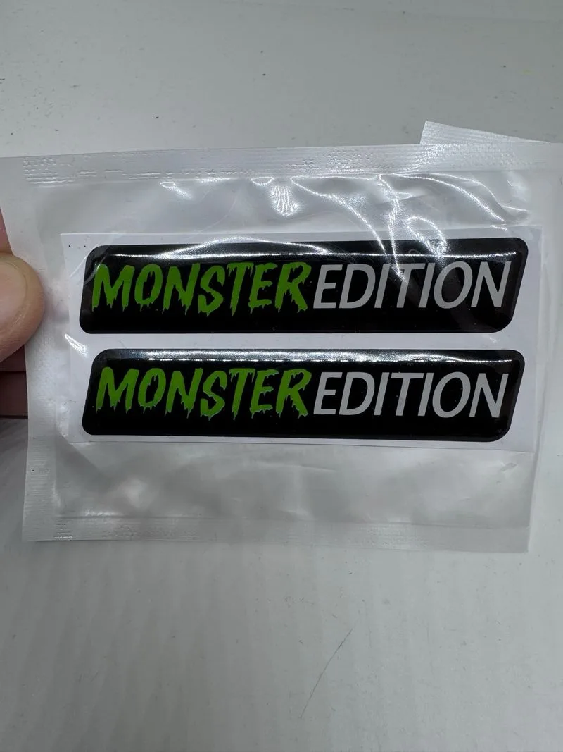 2 Pegatinas engomadas 3d Monster Edition