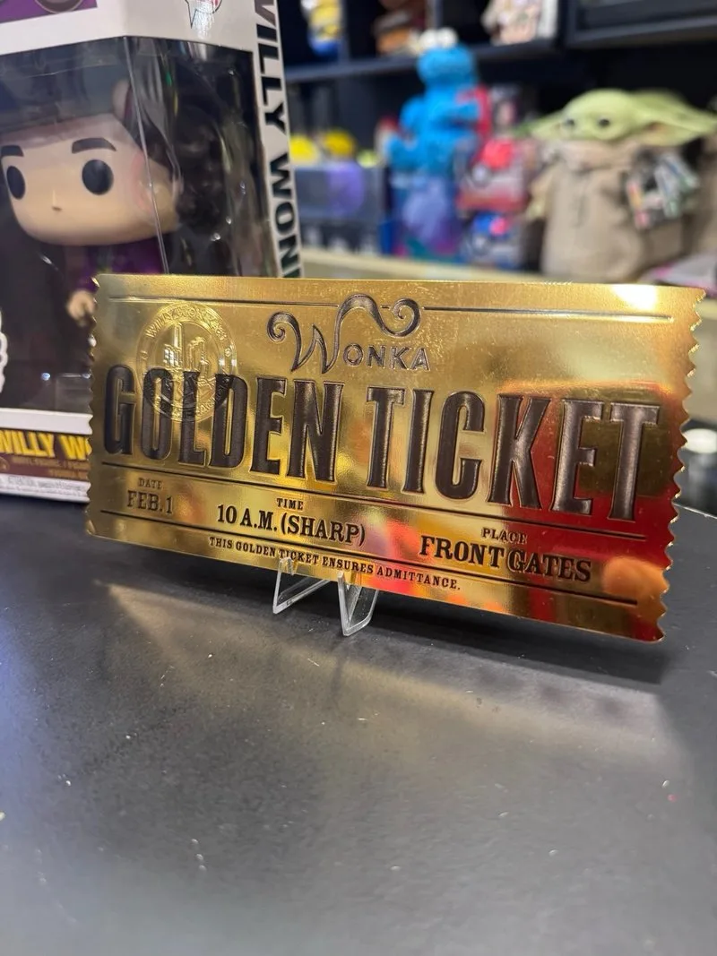 Funko Pop! Willy Wonka + Ticket Dorado