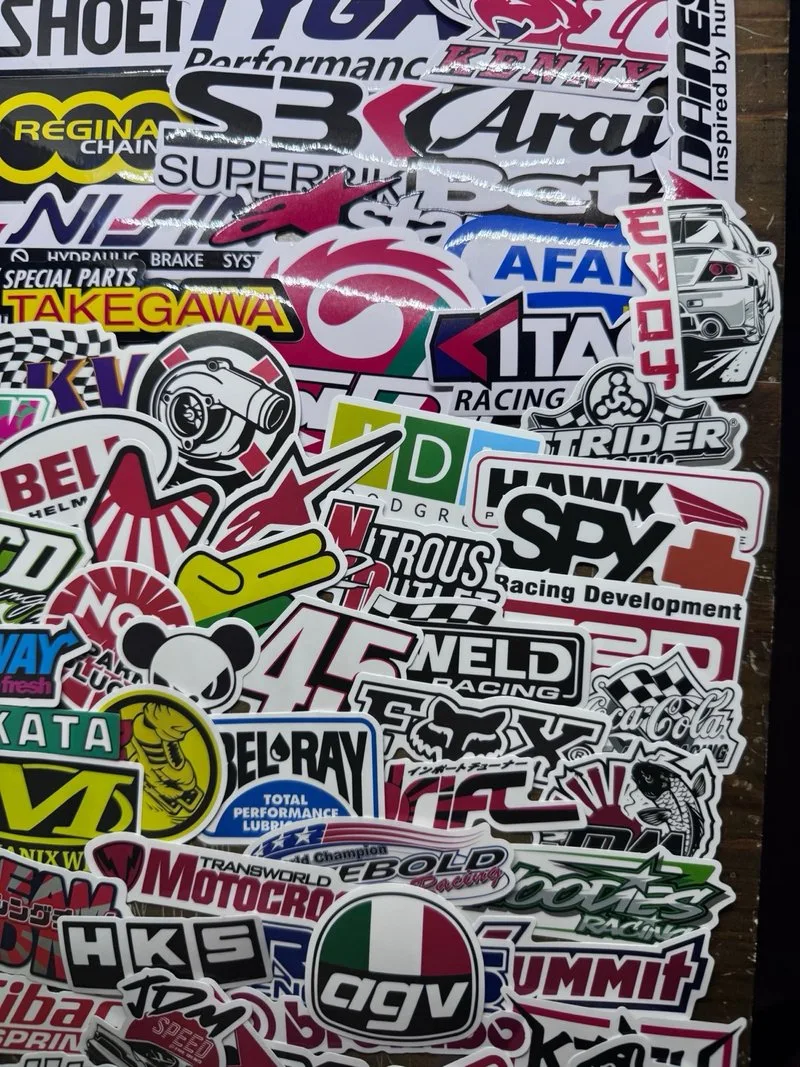 121 Pegatinas Racing Coches Motos Casco