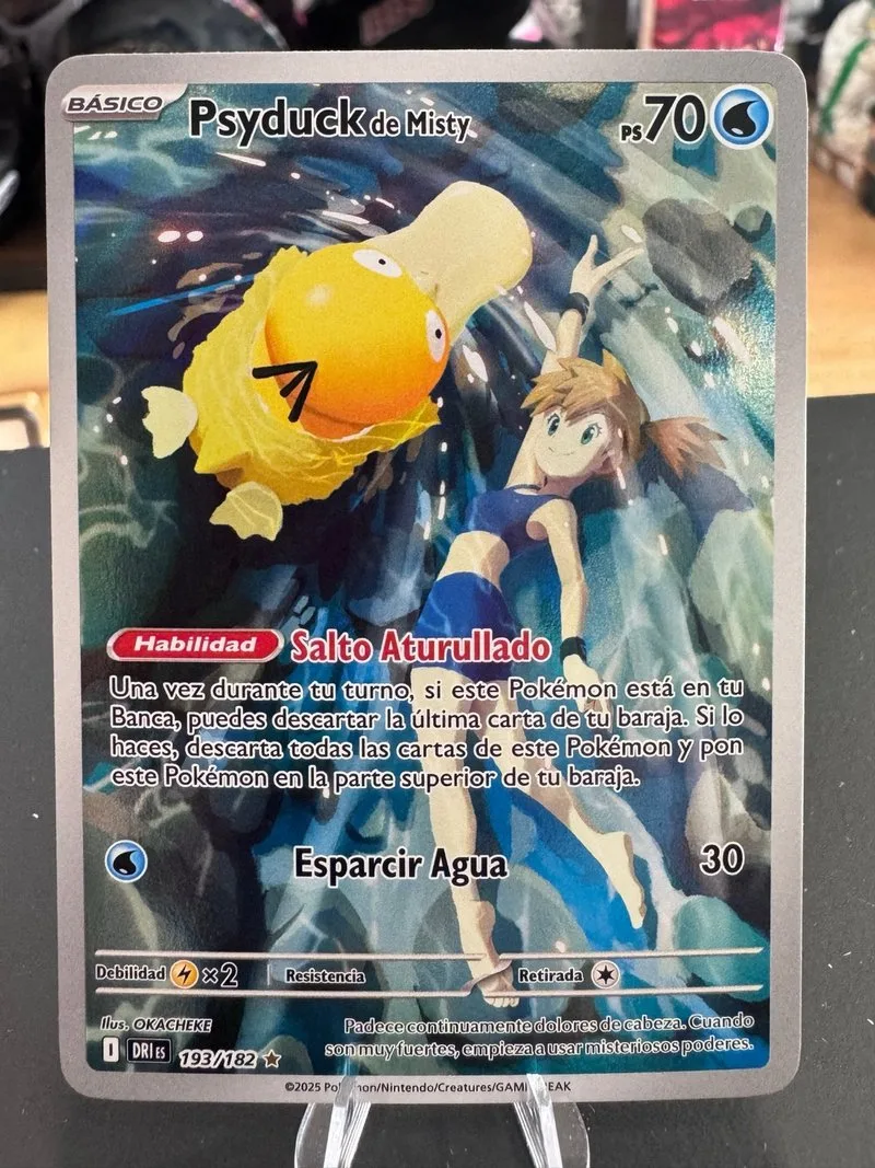 Psyduck de Misty 193/182 Ilustración Rara Esp