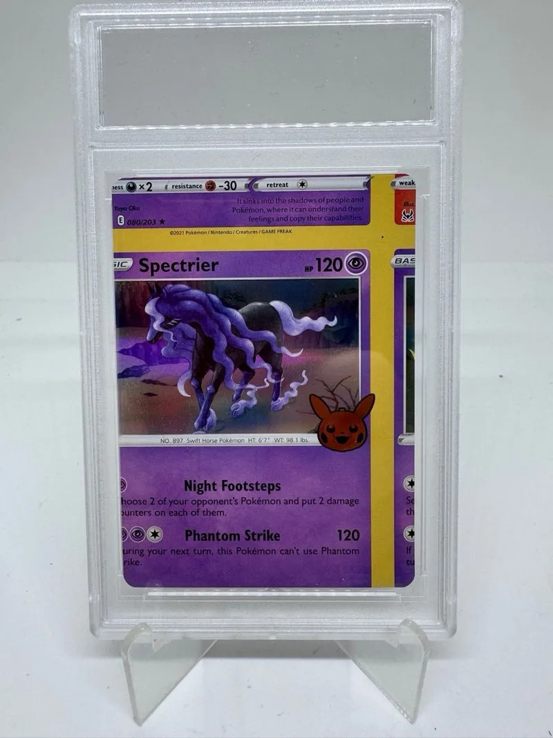 Carta Pokémon error Miscut Spectrier