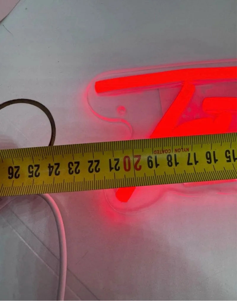 Cartel LED Neón Tattoo Rojo