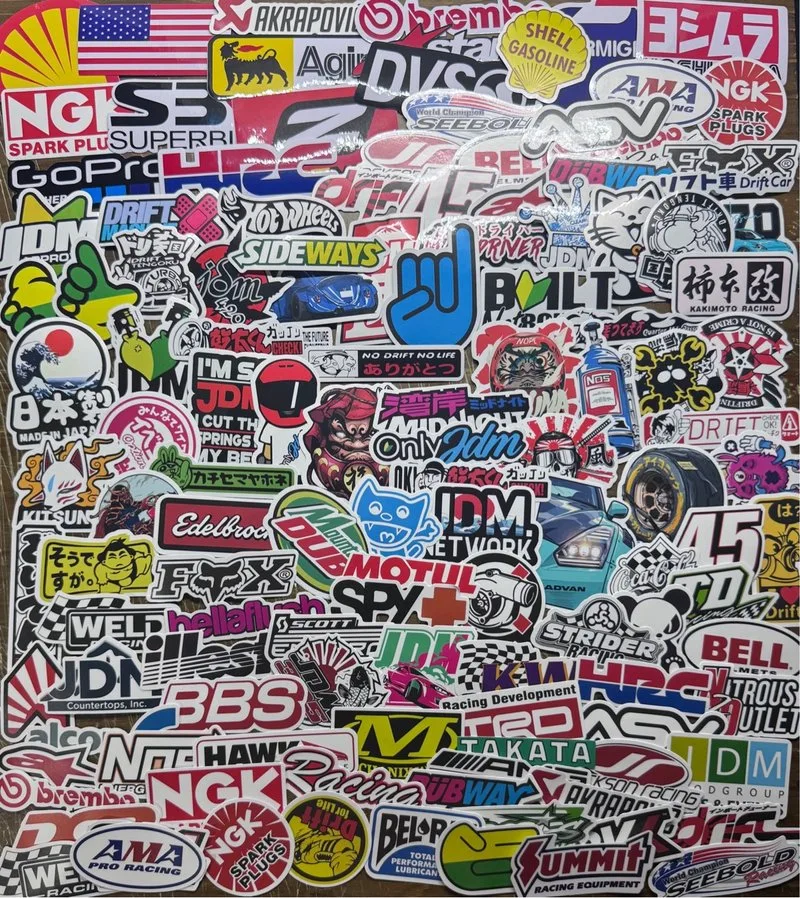 125 Pegatinas Racing JDM para Moto/Coche
