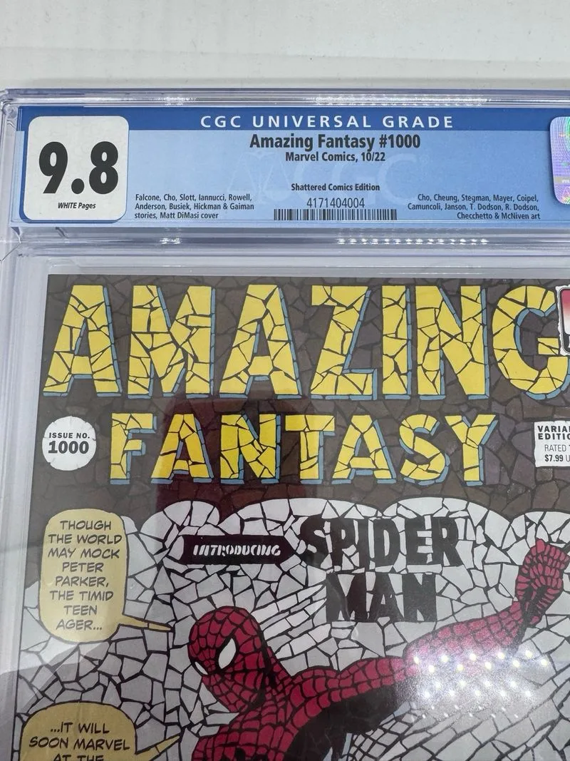 Amazing Fantasy #1000 Cgc 9.8 Spiderman