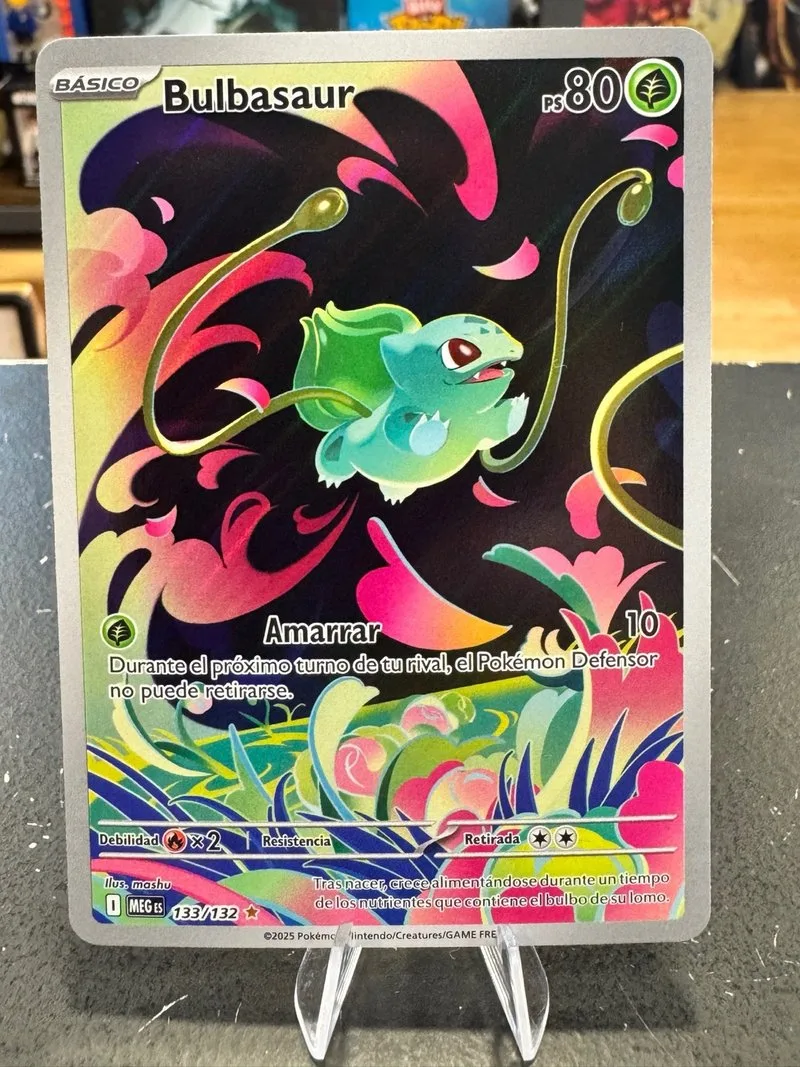 Carta Pokémon Bulbasaur 133/132 🇪🇸