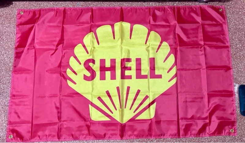 Bandera Grande Gasolina Shell 150x90 cm