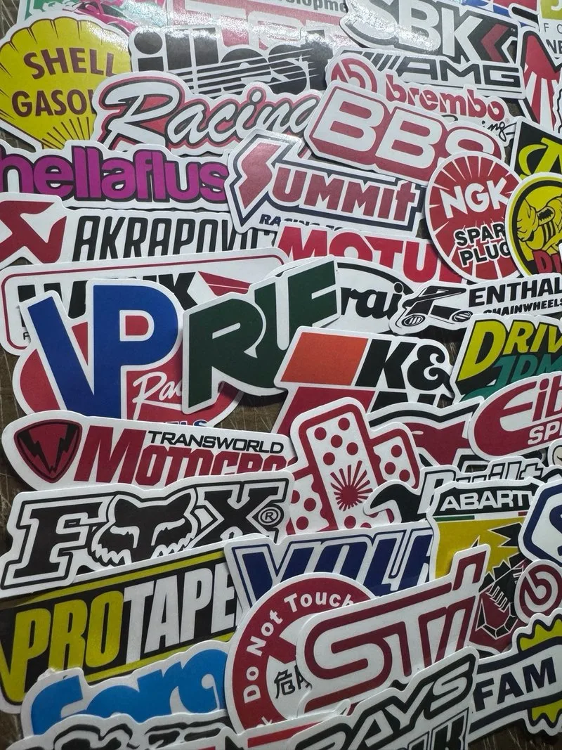 120 Pegatinas Racing Coches y Motos