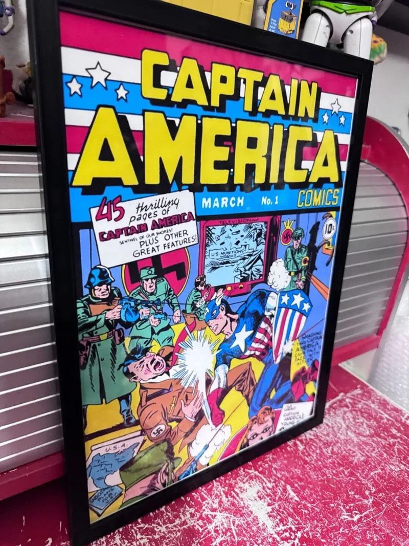 Póster Capitán América Vs Hitler
