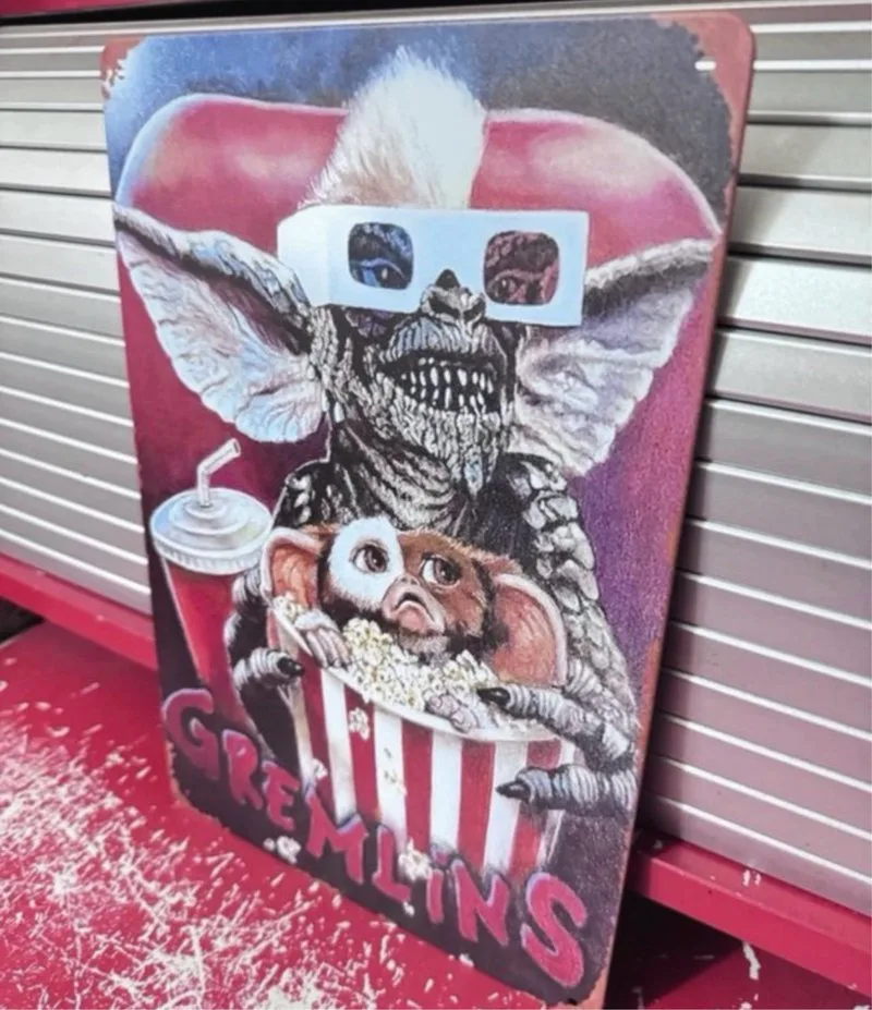 Cartel de metal Gremlins