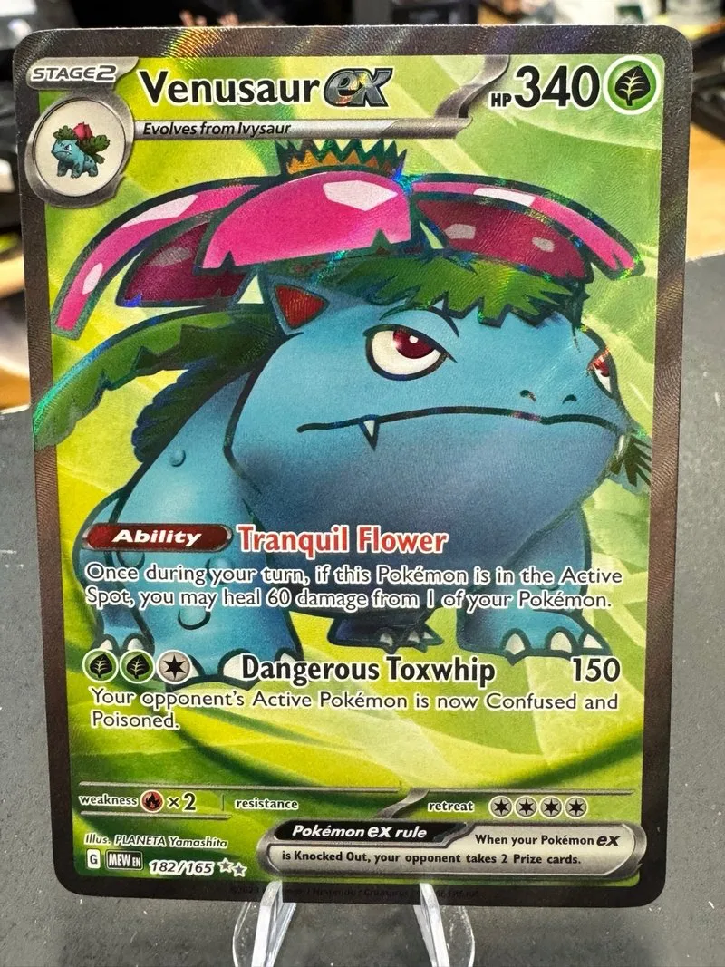 Venusaur EX 182/165 Pokémon Carta Inglesa