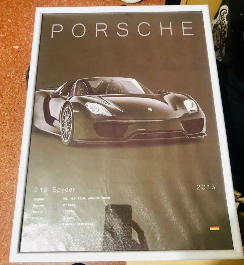 Lienzo Enmarcado Porsche 918 Spyder