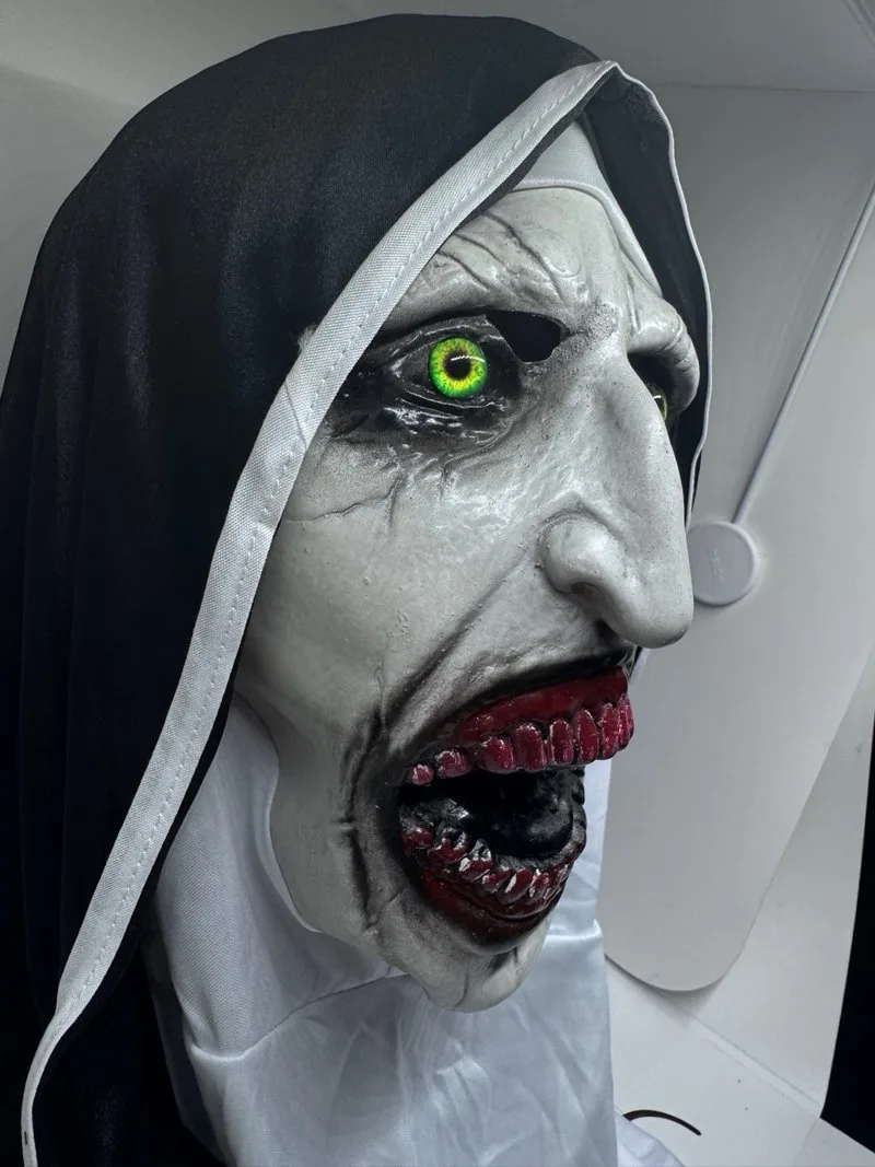 Máscara Latex Monja Terror Halloween