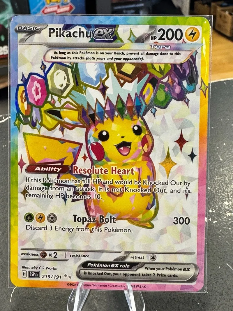 Carta Pokémon Pikachu ex 219/191 🇪🇸