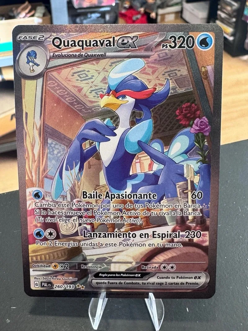 Carta Pokémon Quaquaval ex 260/193 SV02 Esp
