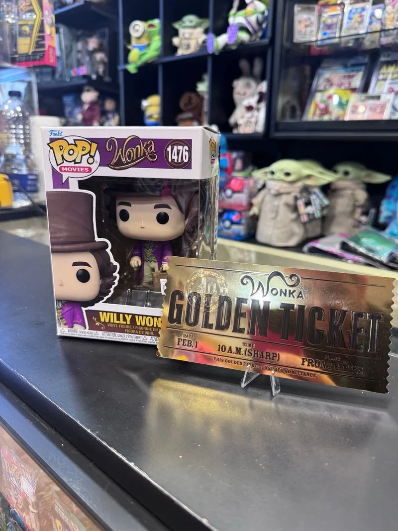 Funko Pop! Willy Wonka + Ticket Dorado