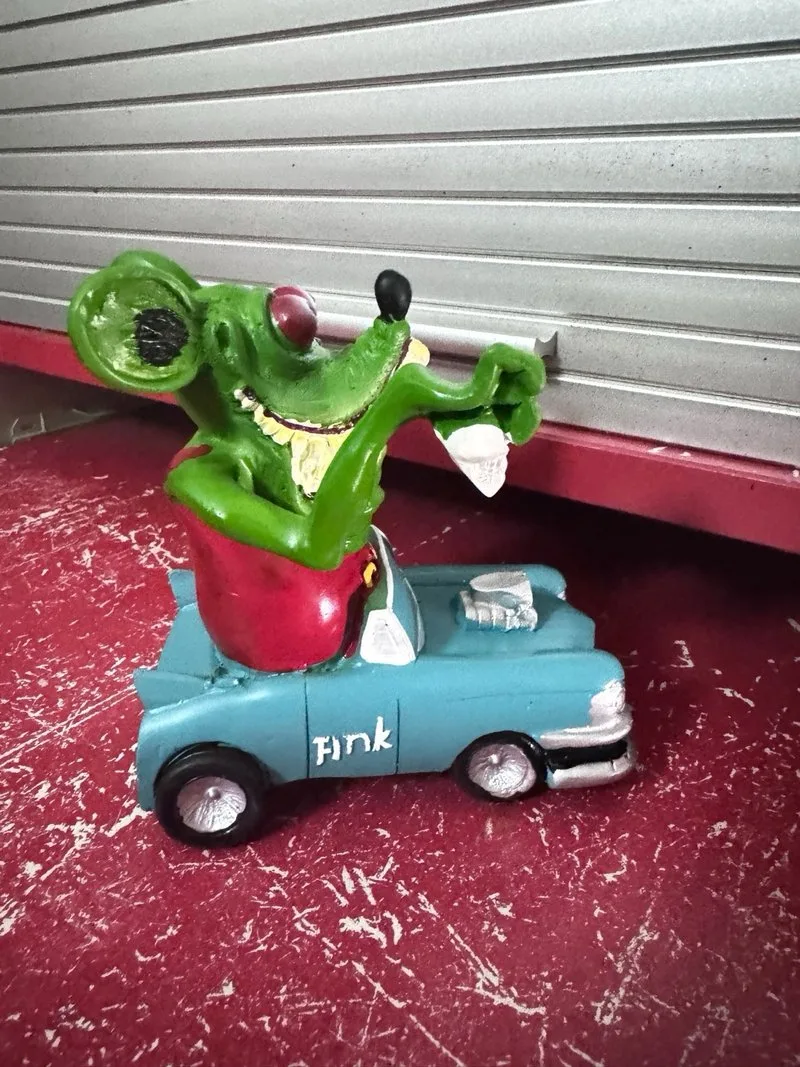 Figura de resina Rat Fink Ed roth Hot rod