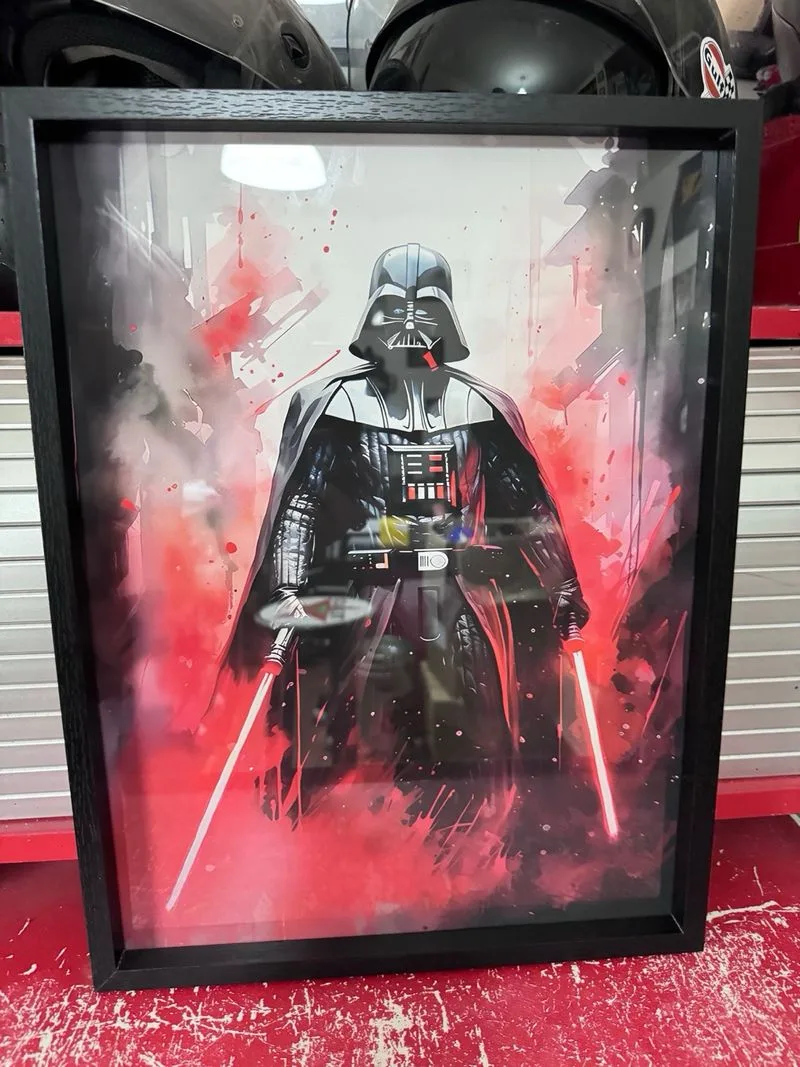 Lienzo enmarcado Dath Vader Star Wars tipo Oleo