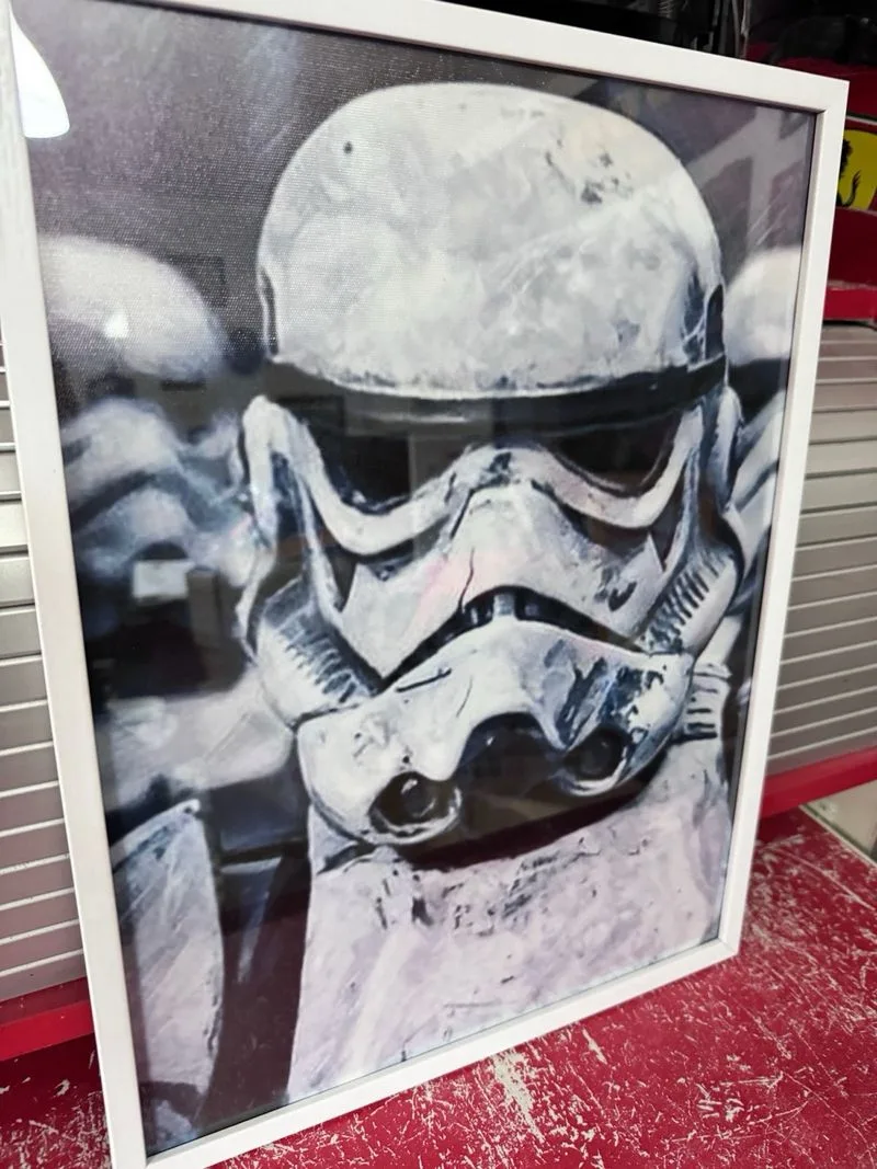 Star Wars Soldado de asalto lienzo enmarcado