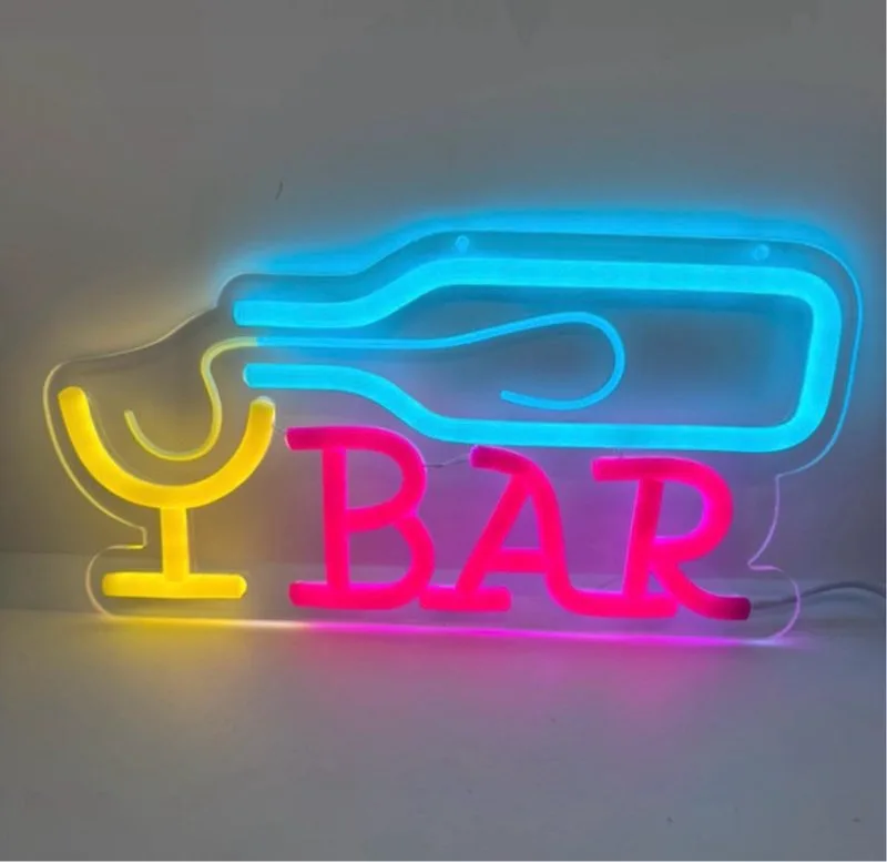 Cartel LED Neón Bar Moderno