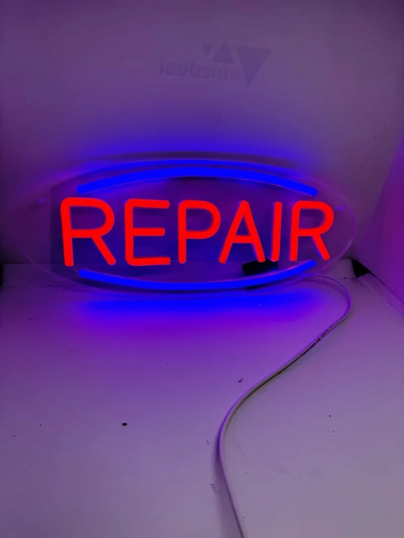 Letrero neón Led Moderno Repair