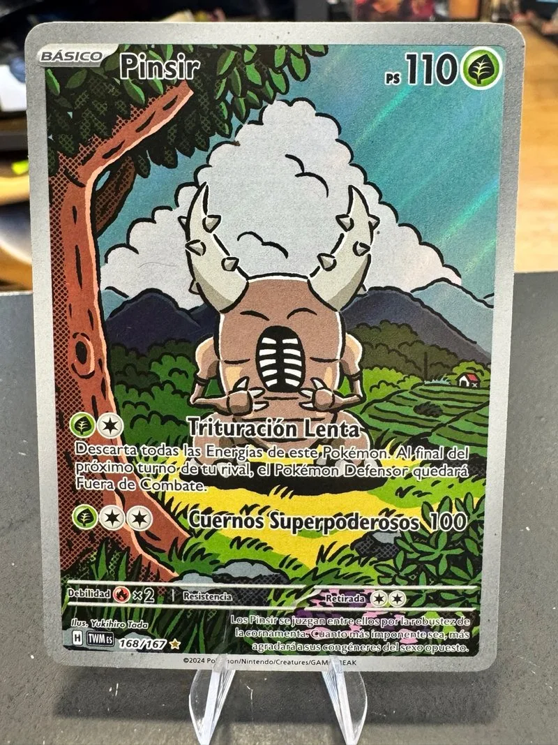 Carta Pokémon Pinsir 168/167 Esp