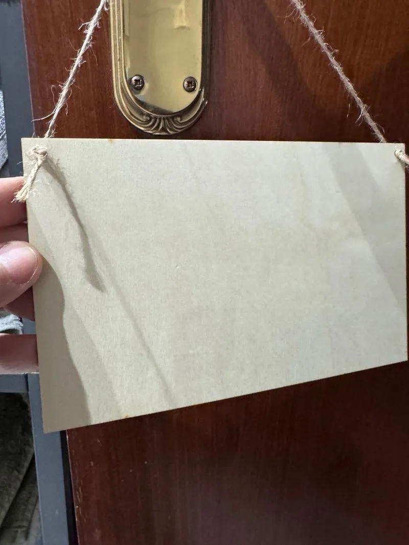 Cartel de madera humor masculino hogar