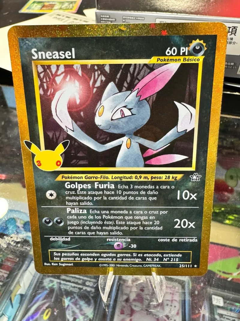 Carta Pokémon Sneasel 25 Aniversario china