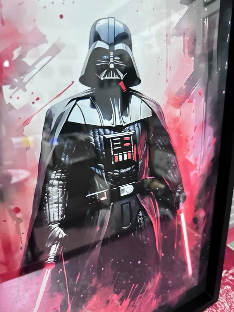 Lienzo enmarcado Dath Vader Star Wars tipo Oleo
