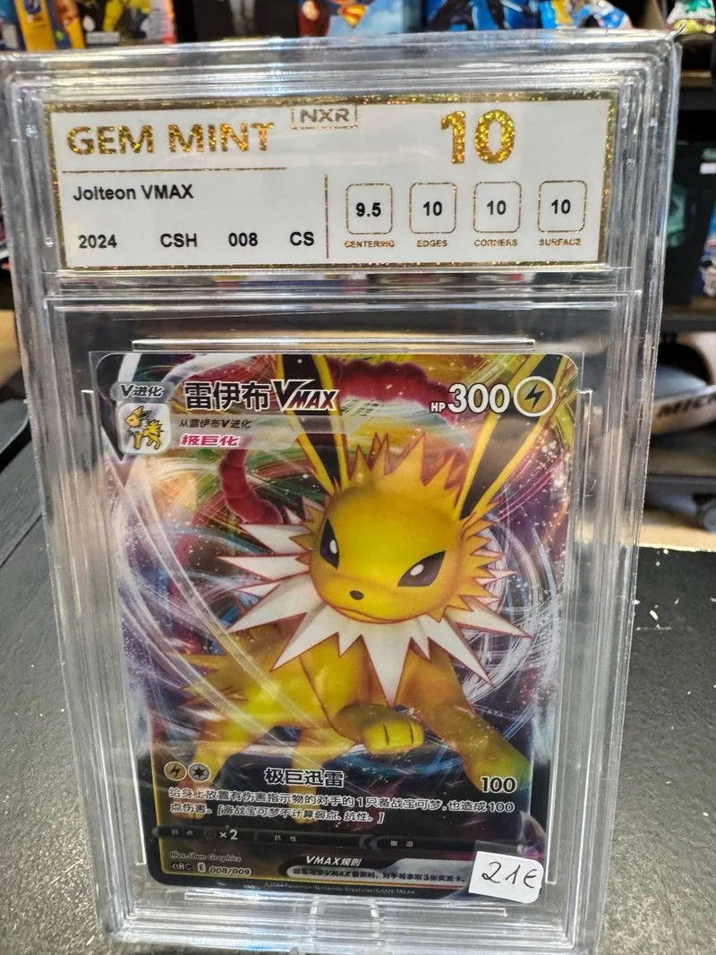 Pokémon Jolteon VMAX 008/009 Grado 10 🇨🇳