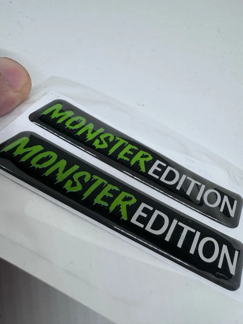 2 Pegatinas engomadas 3d Monster Edition